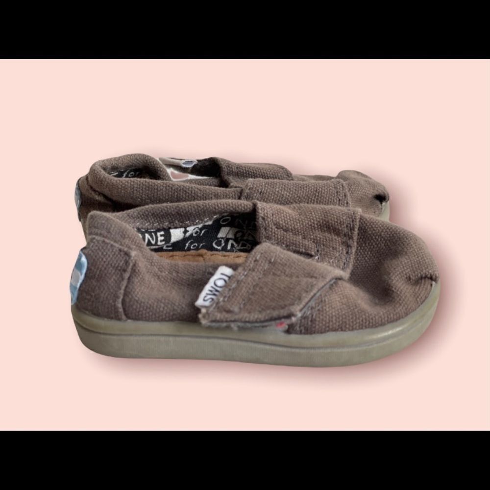 Infant Unisex Tiny Toms Canvas Shoes - Sz T3